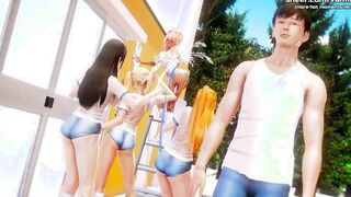 Waifu Academy | Incredible Slutty Pink Hair 18 With Huge Juicy Titted Risky Hand Job Inside Outside | My sexiest gameplay moments | Part #24