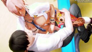 Waifu Academy | Incredible Slutty Pink Hair 18 With Huge Juicy Titted Risky Hand Job Inside Outside | My sexiest gameplay moments | Part #24