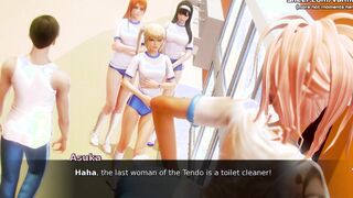 Waifu Academy | Incredible Slutty Pink Hair 18 With Huge Juicy Titted Risky Hand Job Inside Outside | My sexiest gameplay moments | Part #24