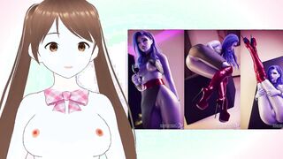 Try Not To Cum Challenge to Anime Overwatch (Rule 34, Lewd VTuber)