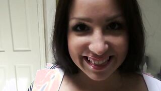 Cute perky-tit Latina mistress Lola Foxx bounces her ass on BF's penis