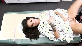 18 Jumps to Her Knees and Starts Blowing Doctor's Cock to Alter Her Test Results - Doctorbangs