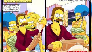 Flandis Fucking The Simptoons Hotties! Pepperoni pizza! The Simptoons
