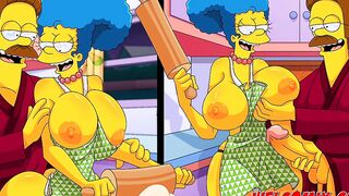 Flandis Fucking The Simptoons Hotties! Pepperoni pizza! The Simptoons
