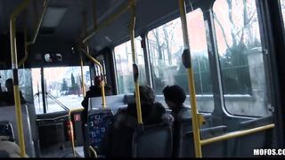BLONDE 19 YEAR OLD CAUGHT ON FILM FUCKING ON PUBLIC BUS