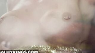 reality kings - long tit pornstar rachel starr sucks gigantic dick in public