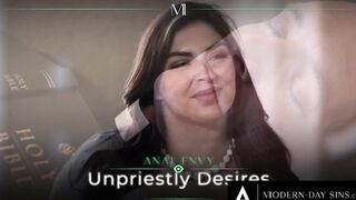 MODERN-DAY SINS - Pervy Priest Creampies Turned On Teenagers Keira Croft After Taking Her Anal Virginity!