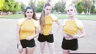 3 Sporty Beauties Pass Around Trainer's Fat Dick - Natalie Knight, Gabriela Lopez, Bobbi Dylan