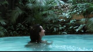 Super big-booty dark hair sucks & fucks big-dick poolside