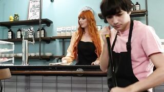 Babe red head stepmommy takes a prick inside her ass!!!