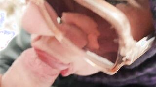 Juicy risky amateur outdoor head into the cold forest from a long-mouthed cougar. Close up tight cum inside mouth
