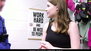 TeenShoplifter - Adorable 19 Yo Caught Shoplifting Lipstick In Cunt Boned By Guard For Freedom - Adrianna Jade