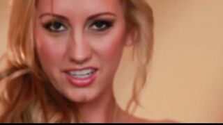 Amazingly Hot blonde beauty plays with her glass sex toy