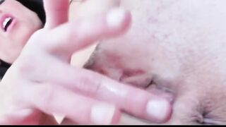 Playful dark hair hot loves to get naked and rub her pussy