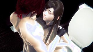 Animated uncensored 3d -Lili sex into university bathroom - Japanese oriental Manga Hentai Video Game Porn