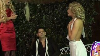Erotic Jane and Stacey Satisfy A Man Into The Garden