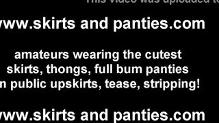 Peek up my skirt while I shake it for you