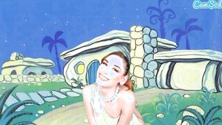 Adorable Teens Cosplay As Wilma Flintstone Masturbates And Blows Long Penis