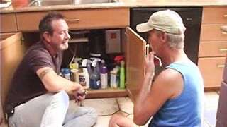 Plumbers nailed my slim fiance