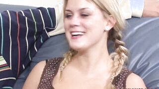 First Timer Taylor Gets Her Teens Cunt Pummeled