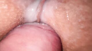 Close up banged! creamy tight snatch, cheating sex with roommate