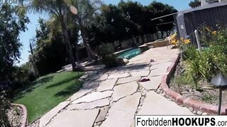 Delivery bro hooks up with his step sister!