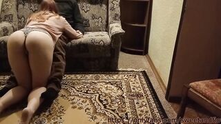 Your mistress is busy now. Wait cuckold