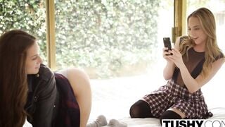 TUSHY Babes Cassidy Klein and Aubrey Celeb Do Anal