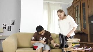AuntJudys - 40yo Sensual Professor Mrs. Marta FUCKS her SCHOOLGIRL