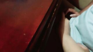 Neighbors invites me to have the game and I end up finger fuck her, she wants a ball and stick