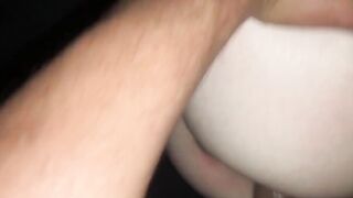 Making this white Snowbunny nut all over my penis
