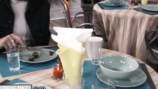 The Waitress Is Hungry For Older Guys