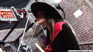 Carmella Bing threeway anal fucked on Euro vaca with Lucy