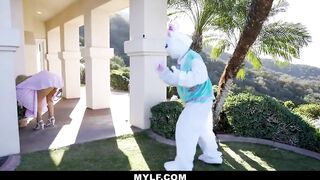 Crazy Hot Cougar Karen Fisher Fucks The Easter Bunny
