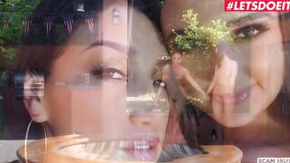ScamAngels - Vicki Chase And Eliza Ibarra Cutie Butt American Babes Take Turns Fucking A Huge Penis Into The Pool!