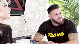 Ripped European Stud Fucks Small Blonde Barely Legal With His Big Uncut Penis