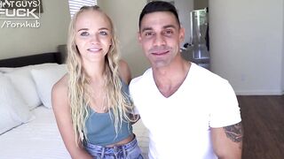Ripped European Stud Fucks Small Blonde Barely Legal With His Big Uncut Penis