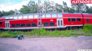 BumsBesuch - Coco Kiss Lusty German Bae Gets Dicked Down By Newbie Bro Public - LETSDOEIT