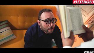 XXXShades - Luna Corazon Beauty Brazilian Black Hardcore Banging With A Huge Penis At The Book Club - LETSDOEIT
