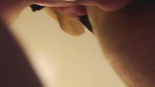 View me cum and then stroke his load all over me