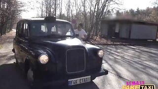 Female Fake Taxi Jogger gets a free backseat snatch rides
