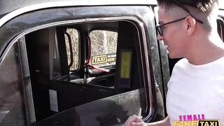 Female Fake Taxi Jogger gets a free backseat snatch rides