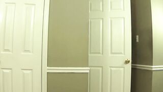 Mommy Bound Up With Rope Tricked Inside Blowing Off Son