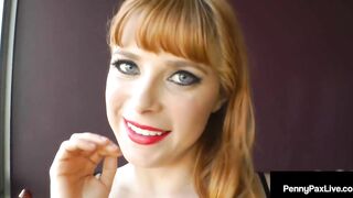 Anal Pounded Fun With Red Fellatio Penny Pax Stuffing Her Snatch And Her Asshole!