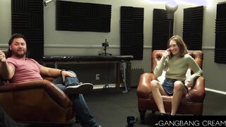 hot Blonde Cutie Interviewed , Blowing Dicks And Anal Creampied