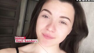 Doegirls - Hayli Sanders Goddess Long Butt Ukrainian 19 Year Old Homemade Sex Toy Masturbation Into Quarantine With