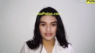 Shy 23-year-older single lets herself be penetrated without a condom and filled with milk - Full Movie on CazaPutas.com