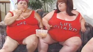 Even if they are fat they masturbate vulgar pussies inside groups
