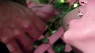 cougar with huge jugs gets boned into her plump butt