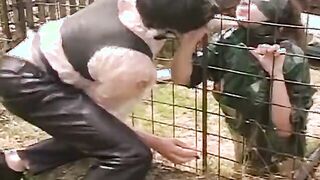 Dick hungry blonde gets banged! inside the butt outdoor